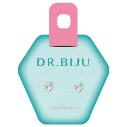 DR.BIJU minđuše 5.5 providno srce