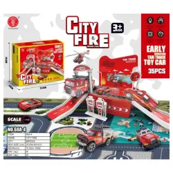 HK Mini igračka vatrogasna stanica sa vozilima gračka stimuliše praktične sposobnosti dece, ne samo da mogu da uče i rastu, već i da se zabave.Set sadrži vatrogasne automobile, helihoptere, staze koje omogućaju automobilima da brzo klize od vrha do dna.