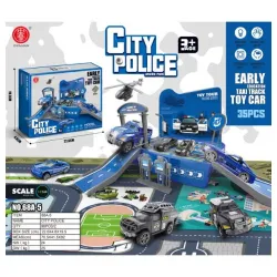 HK Mini igračka policijska stanica sa vozilima