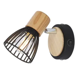 Spot crna drvo lampa 