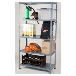 Metalna polica siva 180x90x30 bricol 30 plavi program