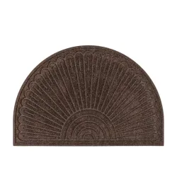 Otirač gumeni (braon) contours halfmoon starburst  multy home