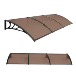 Nadstrešnica 270x100cm Crna Bronza 5mm Leksan