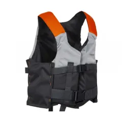 Prsluk za plutanje i spašavanje 50N+ za kajake,čamce,daske za veslanje  sivo narandžasta