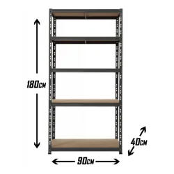 Metalna Montažna Polica 180x90x40cm-8mm 875kg
