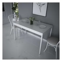 Klub sto beli 70x120cm Alesta 