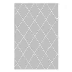 Tepih extra fleece srebrno/beli 80x150cm