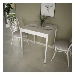 Klub sto beli 70x70cm Alesta 