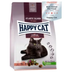 Happy cat za sterilisane mačke losos 10kg