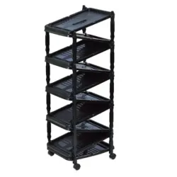 Polica za obuću zip 10 crna 36x30x94cm pvc