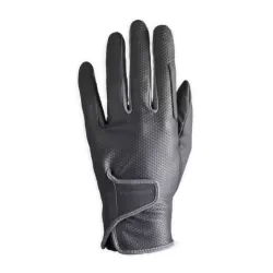 Rukavice za jahanje 500 ženske crne 