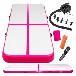 Gimnastička podloga na naduvavanje 400 cm roze 
