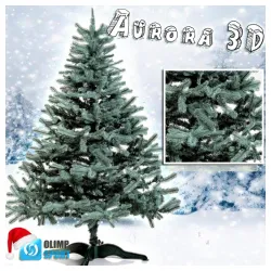 Novogodišnja jelka Aurora 3D 120 cm dužine