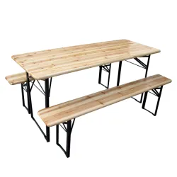 Baštenska garnitura Pivski set 200x80x74 cm