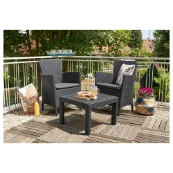 Baštenska garnitura Salvador grafit 