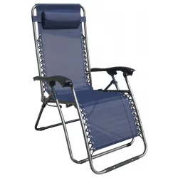 Baštenska podesiva stolica sa jastukom Messina Plava