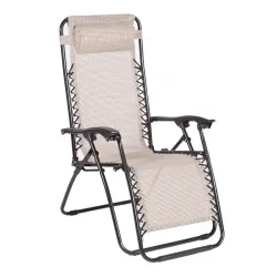 Baštenska stolica sa jastukom Messin bež/crna 029988