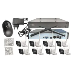 GMB kamera 3 mpix set wifi 8 kamere full color app xmeye sa mikrofonom