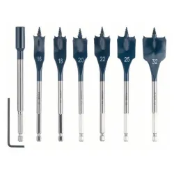 Bosch 7-delni set pljosnatih burgija za glodanje Self Cut Speed