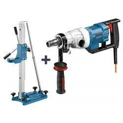 Bušilica za bušenje dijamantskim krunama Bosch GDB 180 WE Professional + Stalak Bosch GCR 180 Professional