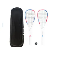 Komplet reketa za skvoš šareni 