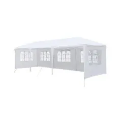 Paviljon Tenda 9x3m Bela Sa Stranicama
