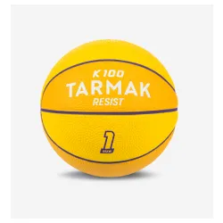 Dečja košarkaška lopta k100 veličina 1 od gume žuta