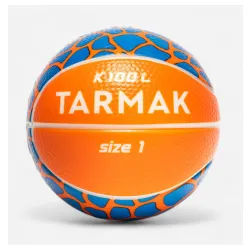 Lopta za košarku k100 mini dečja veličine 1 narandžasto/plava