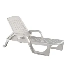 Ležaljka 190x71x46cm bela 