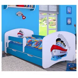 Dečiji krevet Baloo Happy brodić plavi 160×80