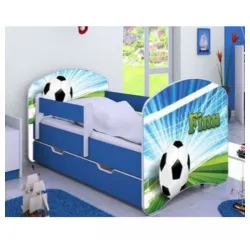 Dečiji krevet Baloo Happy fudbal plavi 160×80