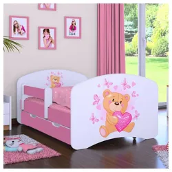 Dečiji krevet Baloo Happy meda rozi 160×80