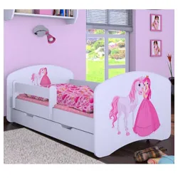 Dečiji krevet Baloo Happy princeza sa konjićem beli 160×80