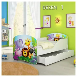 Dečiji Krevet Drveni 160x80cm Sa Fiokom i Gratis Dušek Dezen 1