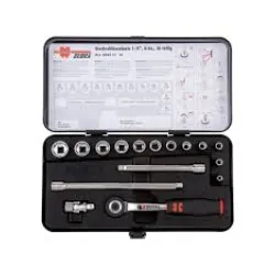 Set ZEBRA 1/4" 6-ugaonih nasadnih ključeva sa račnom 16 komada Set ZEBRA 1/4" 6-ugaonih nasadnih ključeva sa račnom 16 komada