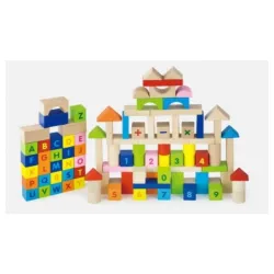 Drvene kocke slova i brojevi 3 cm 100 kom