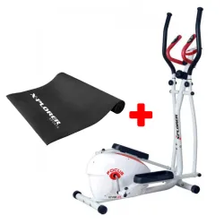 Eliptični trenažer Xplorer Focus + Prostirka za vežbanje Xplorer 3 mm crna