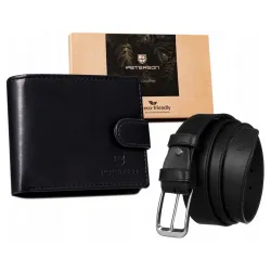 Set novčanik i kaiš Peterson 2 crni