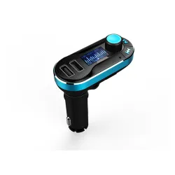 FM transmiter i USB punjač BT66 blue Xwave 022890
