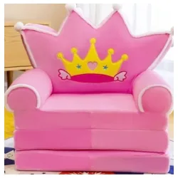 Foteljica za decu Pink Princess Crown