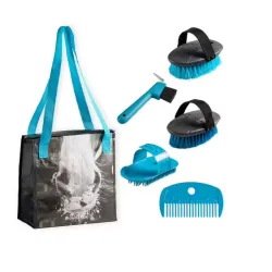 Dečiji komplet za trimarenje konja za jahanje plavi 