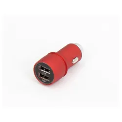 E-GREEN Punjač za auto 2xUSB port 5V 3.1A crveni