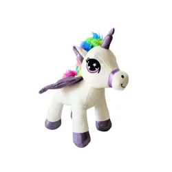 Plisani unicorn 27cm beli