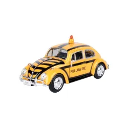 Metalni auto 1:24 volkswagen beetle airport follow me service