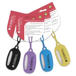 Kartica za obeležavanje kofera silikonska Gabol Crna 