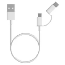 Kabl Xiaomi Mi 2-in-1 USB Cable Micro USB to Type C 30 cm