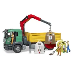 Kamion Bruder MAN TGS kiper sa utovarnom rukom i kontejnerima 037536