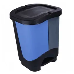 Kanta za otpatke sa pedalom sa dva umetka 21 L sivo plavo 21A-1