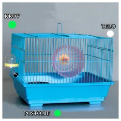 Kavez za hrčka H-4 bela i zelena