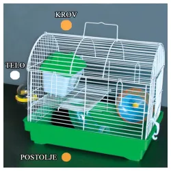 Kavez za hrčka H-7 narandžasta